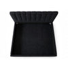 Soru King Size Bed | Vertical Channel Tufted | Black Boucle Upholstery