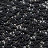 Inya Full Size Bed | Shelter Padded Headboard | Black Boucle Upholstery