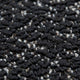Inya Full Size Bed | Shelter Padded Headboard | Black Boucle Upholstery