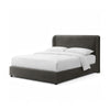 Inya Queen Size Bed | Shelter Padded Headboard | Gray Boucle Upholstery
