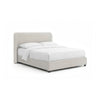 Inya King Size Bed | Shelter Padded Headboard | White Boucle Upholstery