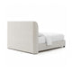 Inya Full Size Bed | Shelter Padded Headboard | White Boucle Upholstery