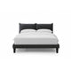 Veru King Size Bed | Dark Gray Chenille Upholstery | Pillow Top Headboard
