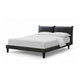 Veru King Size Bed | Dark Gray Chenille Upholstery | Pillow Top Headboard