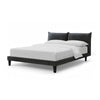 Veru King Size Bed | Dark Gray Chenille Upholstery | Pillow Top Headboard