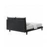 Veru King Size Bed | Dark Gray Chenille Upholstery | Pillow Top Headboard