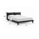 Veru King Size Bed | Dark Gray Chenille Upholstery | Pillow Top Headboard