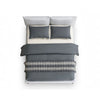 Veru Full Size Bed | Light Gray Chenille Upholstery | Pillow Top Headboard