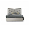 Vino 5pc Queen Bedroom Set w 2 Nighstands | LED Headboard and Mirror | Gray