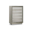 Vino 5pc Queen Bedroom Set | LED Headboard and Mirror | Metallic Gray