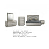 Vino 5pc Queen Bedroom Set | LED Headboard and Mirror | Metallic Gray