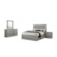 Metallic Gray, Silver, Clear
