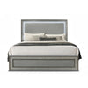 Cyl 5pc Queen Bedroom Set w 2 Nighstands | LED Headboard | Metallic Gray