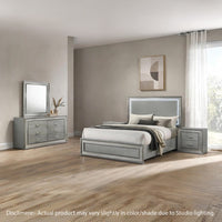 Metallic Gray, Silver, Clear
