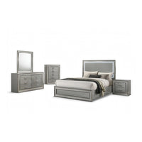 Metallic Gray, Silver, Clear