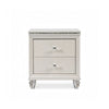 Jisoo 4pc Full Bedroom Set w Trundle | LED Headboard | Pearl White