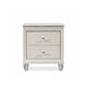 Jisoo 4pc Full Bedroom Set w Trundle | LED Headboard | Pearl White