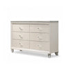 Jisoo 4pc Full Bedroom Set w Trundle | LED Headboard | Pearl White