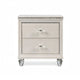 Jisoo 4pc Twin Bedroom Set w Trundle | LED Headboard | Pearl White