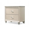 Jisoo 4pc Twin Bedroom Set w Trundle | LED Headboard | Pearl White