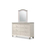 Jisoo 4pc Twin Bedroom Set w Trundle | LED Headboard | Pearl White