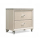 Jisoo 4pc Twin Bedroom Set w Trundle | LED Headboard | Pearl White