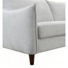 Vora 2pc Sofa and Loveseat Set | Slope Arms | Foam Fill Light Gray Chenille