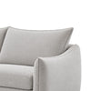 Vora 2pc Sofa and Loveseat Set | Slope Arms | Foam Fill Light Gray Chenille