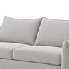 Vora 2pc Sofa and Loveseat Set | Slope Arms | Foam Fill Light Gray Chenille