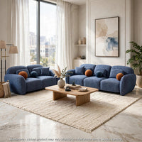 Denim Blue, Orange, Blue