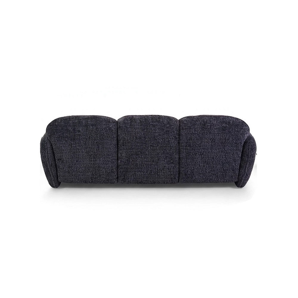 Riti 2pc Sofa and Loveseat Set w 10 Pillows | Foam Fill Dark Gray Chenille