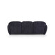 Riti 2pc Sofa and Loveseat Set w 10 Pillows | Foam Fill Dark Gray Chenille