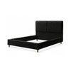 Tavo Queen Bed | 2 Panel Foam Headboard | Metallic Black Boucle Upholstery