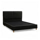 Tavo King Bed | 2 Panel Foam Headboard | Metallic Gray Boucle Upholstery