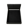 Tavo Full Bed | 2 Panel Foam Headboard | Metallic Gray Boucle Upholstery