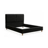 Tavo Queen Bed | 2 Panel Foam Headboard | Metallic Gray Boucle Upholstery