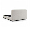 Woi King Bed | Foam Headboard | Metallic White Boucle-Chenille Upholstery