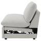Biny Modular Sectional  Power Armless Recliner Chair | Light Gray Polyester