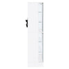 Cina LED Curio Cabinet | White High Gloss |  4 Doors | 6 Shelves | 64"