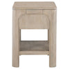 Pira Nightstand with 1 Drawer and Lower Shelf | Weathered Mango Wood