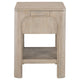 Pira Nightstand with 1 Drawer and Lower Shelf | Weathered Mango Wood
