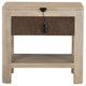 Pira Nightstand with 1 Drawer and Lower Shelf | Weathered Mango Wood