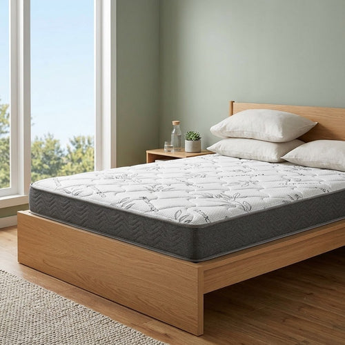 Nyon Twin Mattress | Quilted Foam | Tight Top | White Bamboo Cover 7"