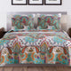 Paisley Quilt Set | 3 Piece Queen Size | Cotton | Teal Blue