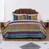 Tribal Quilt Set | Twin Size | Cotton | 2 Piece | Multicolor