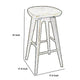 Swivel Barstool | Contoured Seat | Natural Brown Wood BM61422