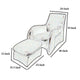 Leatherette Sofa with Sloped Armrests and Separate Leg Rest Dark Brown By Casagear Home BM94730