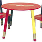 3 Piece Kids Pencil Themed Table Set with 2 Chairs, Multicolor By Casagear Home