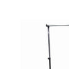 Metal Coat Hanger Rack with Bottom Wired Shelf, Black and Silver By Casagear Home