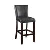 29 Inch Wood Bar Stool Set of 2 Cappuccino Brown Black by Casagear Home CCA-100056